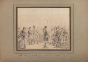 Alexander I Presenting the Cossacks and Kalmuks of the Russian Army to Napoleon I, at Tilsit, 8th July 1807